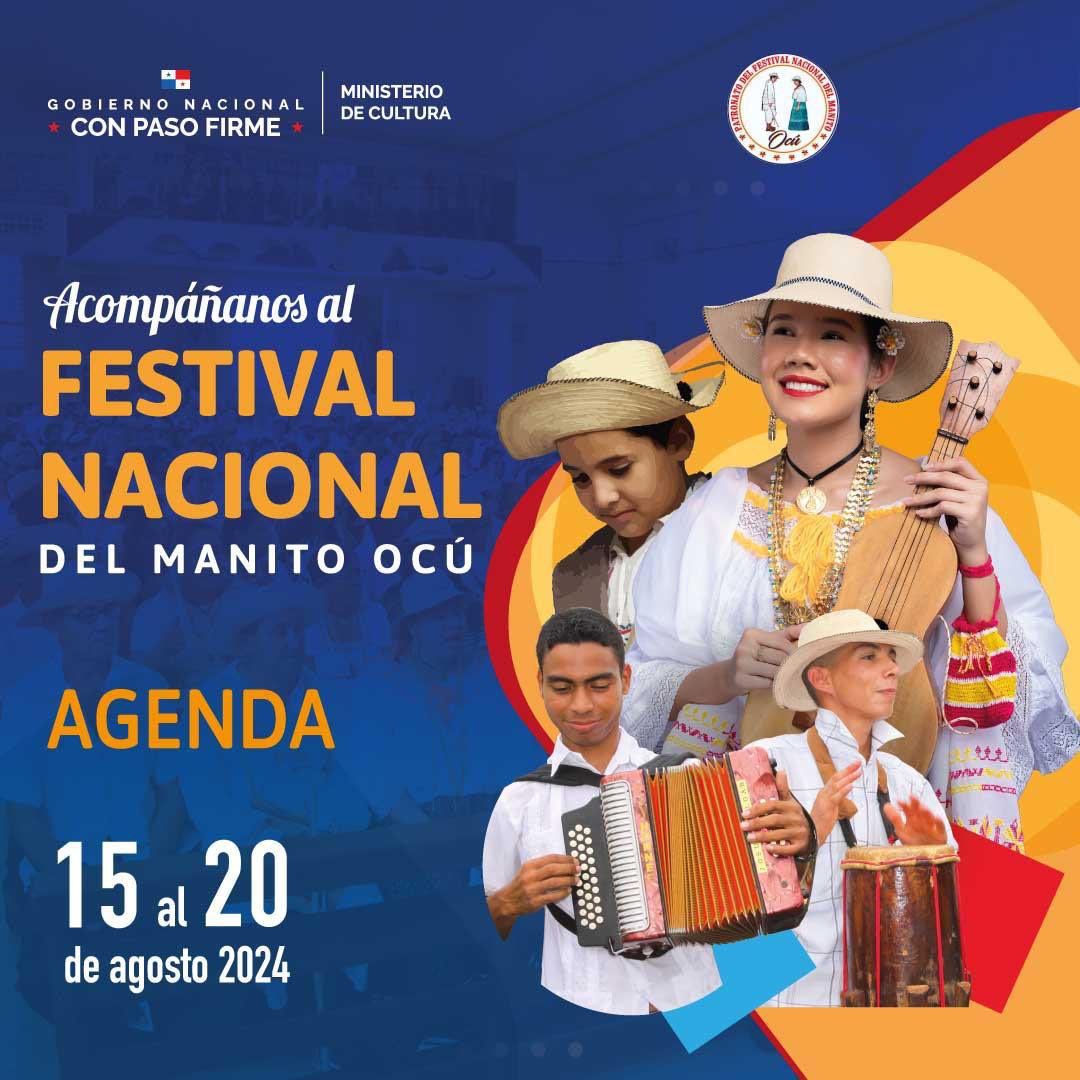 DistritoDeOcu's tweet image. Acompáñanos al Festival Nacional del Manito Ocú, que dará inicio el jueves 15 de agosto con la Coronación de S.M Ericka Danielle Montilla Chan. Este festival se estará celebrando hasta el 20 de agosto, donde habrá homenajes, concursos, desfiles y mucho más.