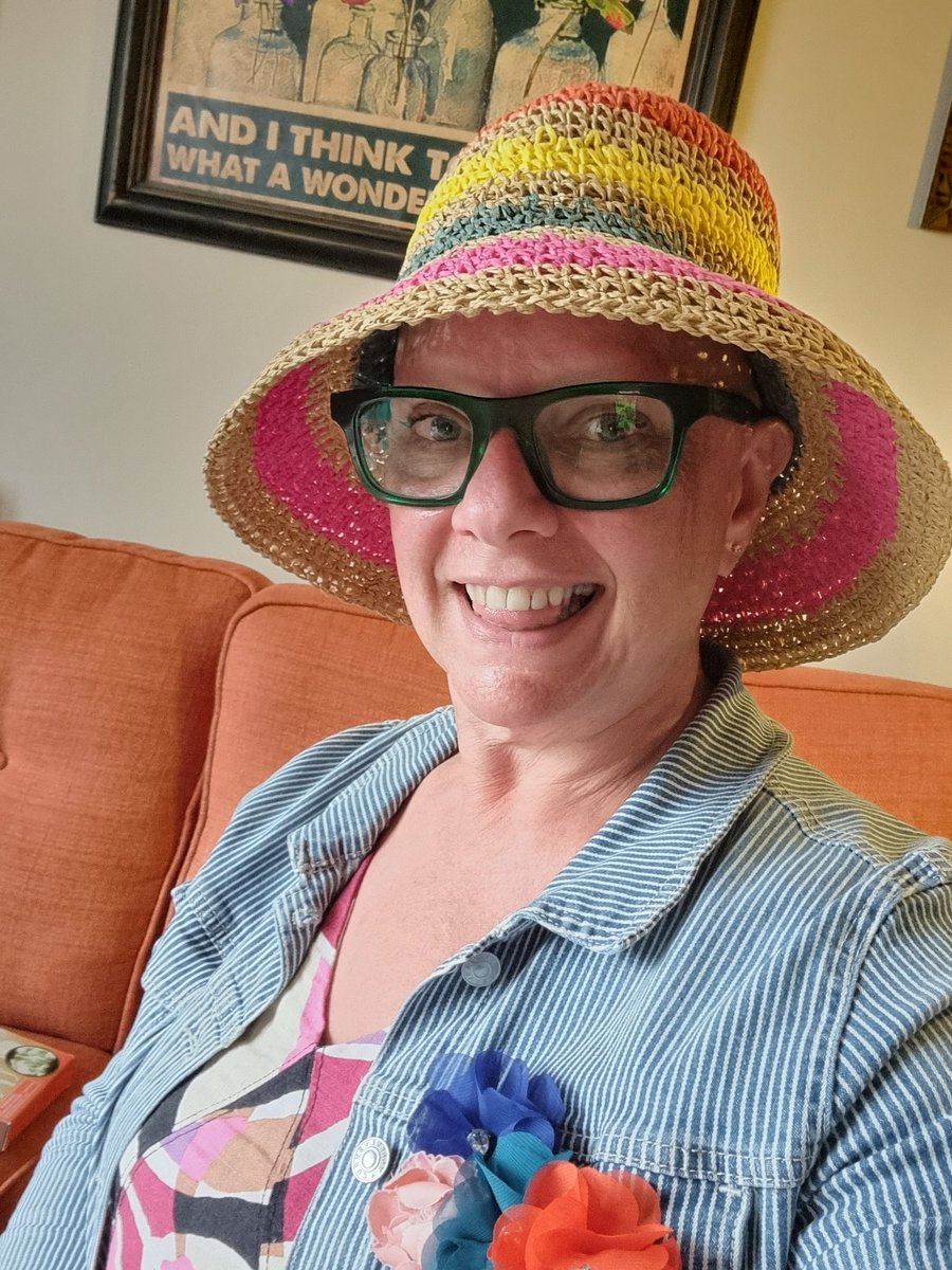 Bought a bargainous hat today in a Cotswold garden centre.
Arrived home to a letter telling me I need a colposcopy to investigate some abnormal cervical cells, found on my recent smear test.
It's one step forwards and another step backwards around here.