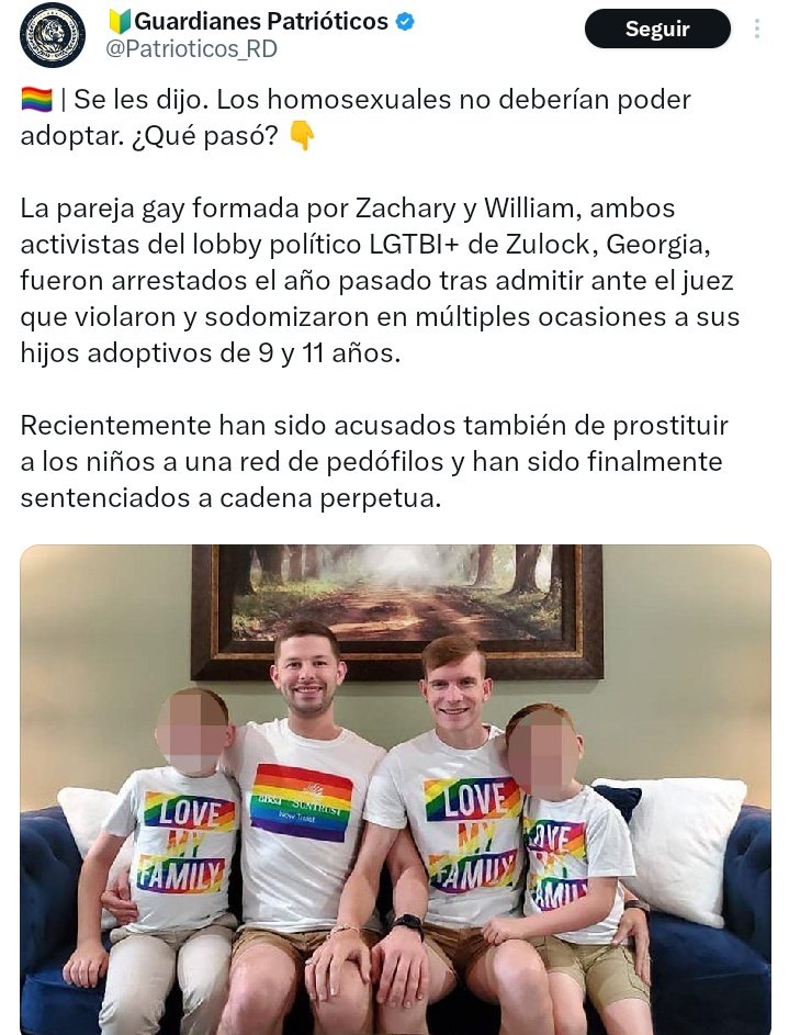 VICTORJOSENTO's tweet photo. Muchos me decían el por qué no apoyaba lo de la #adopción #homoparental yo les decía que podría pasar esto y otras cosas y se reían.
Pero como siempre el tiempo da la razon.
#NoALaAdopcionHomoparental
#ConLosNiñosNo https://t.co/TFyOVf0Qwo
