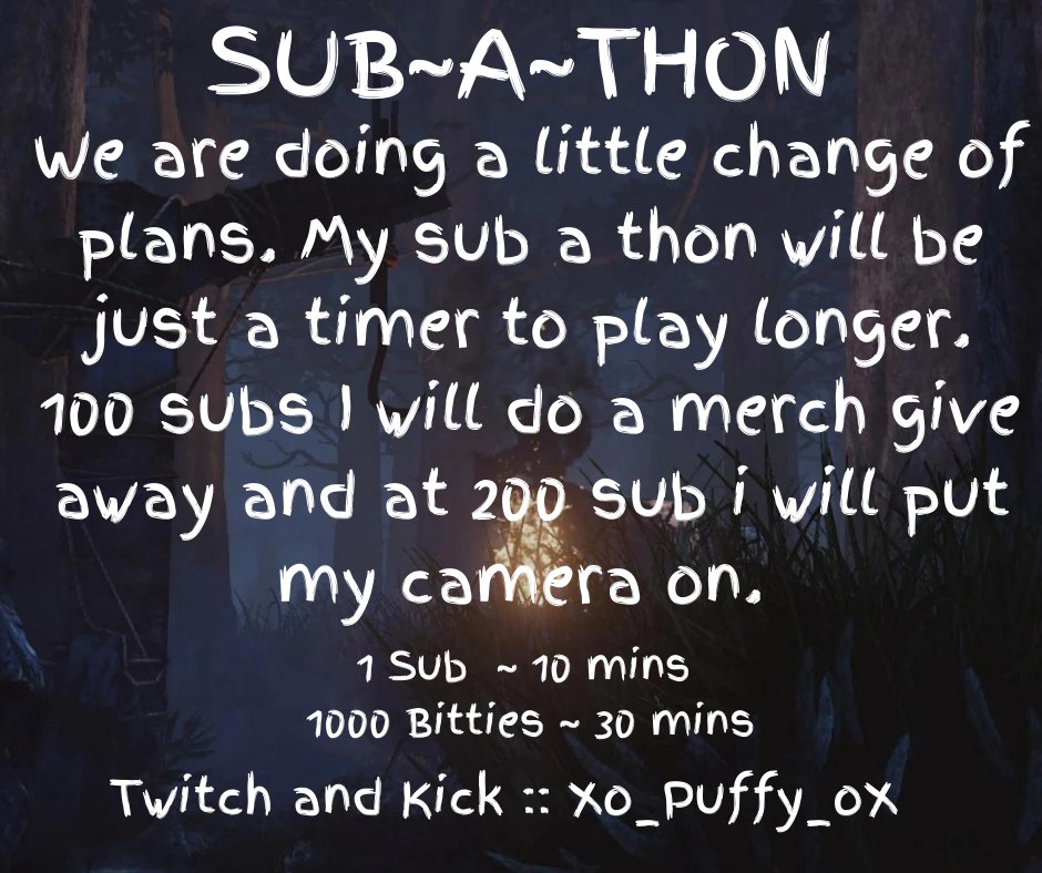 MudderOtterPuff's tweet photo. #KickStreamers #TwitchStreamers #subathon https://t.co/K3JUNlDYOj