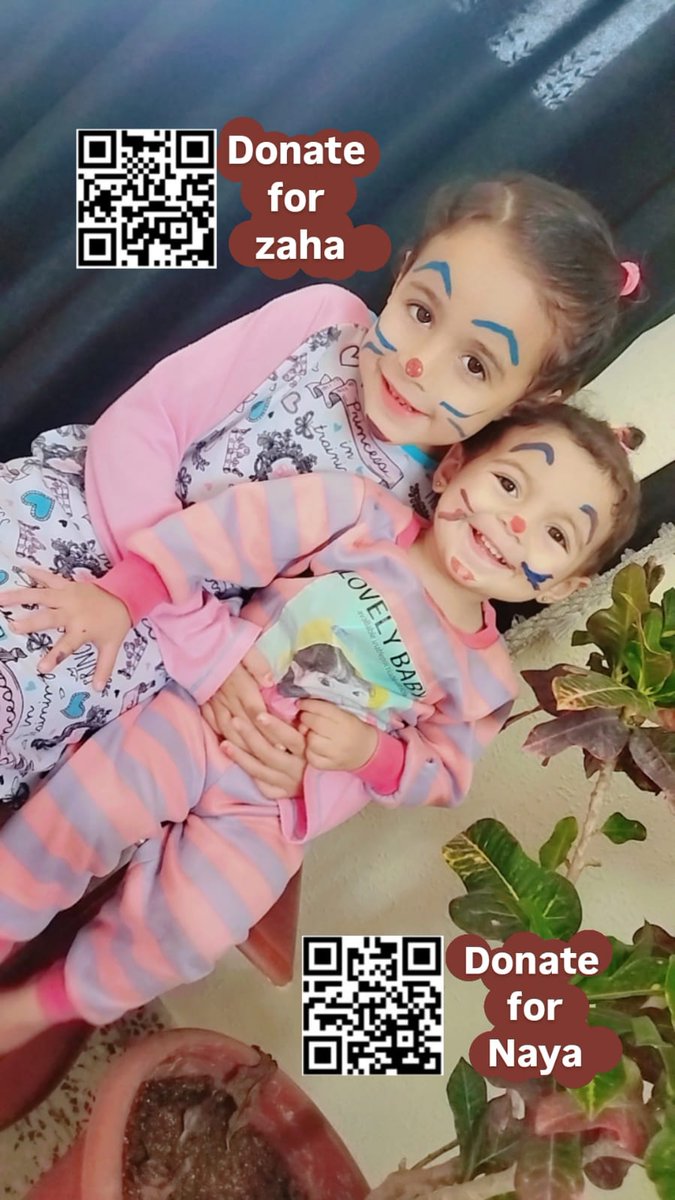NashwanReem's tweet image. ‼️We can make a difference for Zaha and Naya during this difficult time 🥹.

🌟 Zaha: Help 5-year-old Zaha and her family find safety.
gofund.me/0db35901
🌟 Naya: Support Naya's treatment and evacuation from the war.
gofund.me/f2c4bfdc
Plz d0nate and sh@re! ❤️
