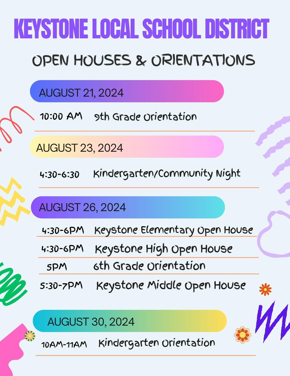 Open Houses &amp; Orientations