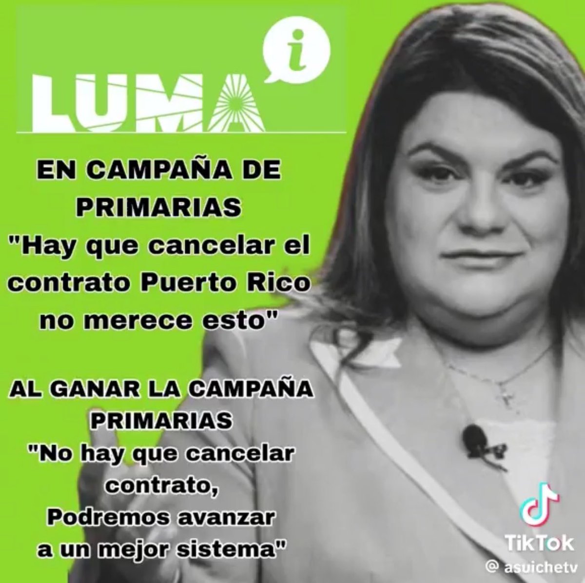 Está Señora NO tiene Credibilidad. Su palabra NO cuenta. Hoy te dice algo y mañana te dice otra cosa.

Lo suyo es el Oportunismo. Ustedes NO saben en lo q se están Metido al dejar entrar a esta Señora a Fortaleza.