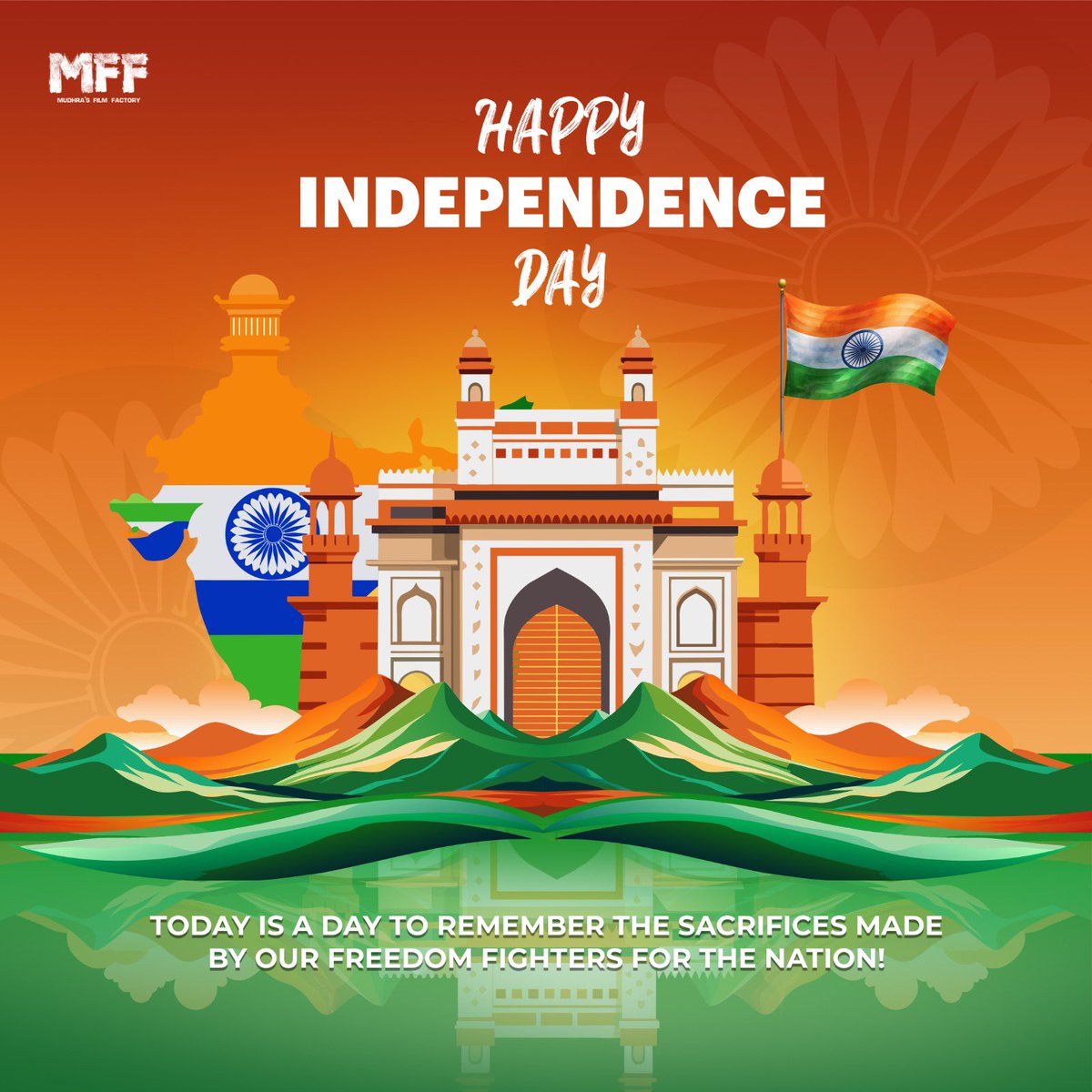 Happy #78thIndependenceDay 🇮🇳 

Let’s salute the bravery and sacrifices of our heroes 😇

May our #Tiranga always soar high and fill our hearts with pride ❤️

#HappyIndependenceDay #IndependenceDay2024 #MFF #August15