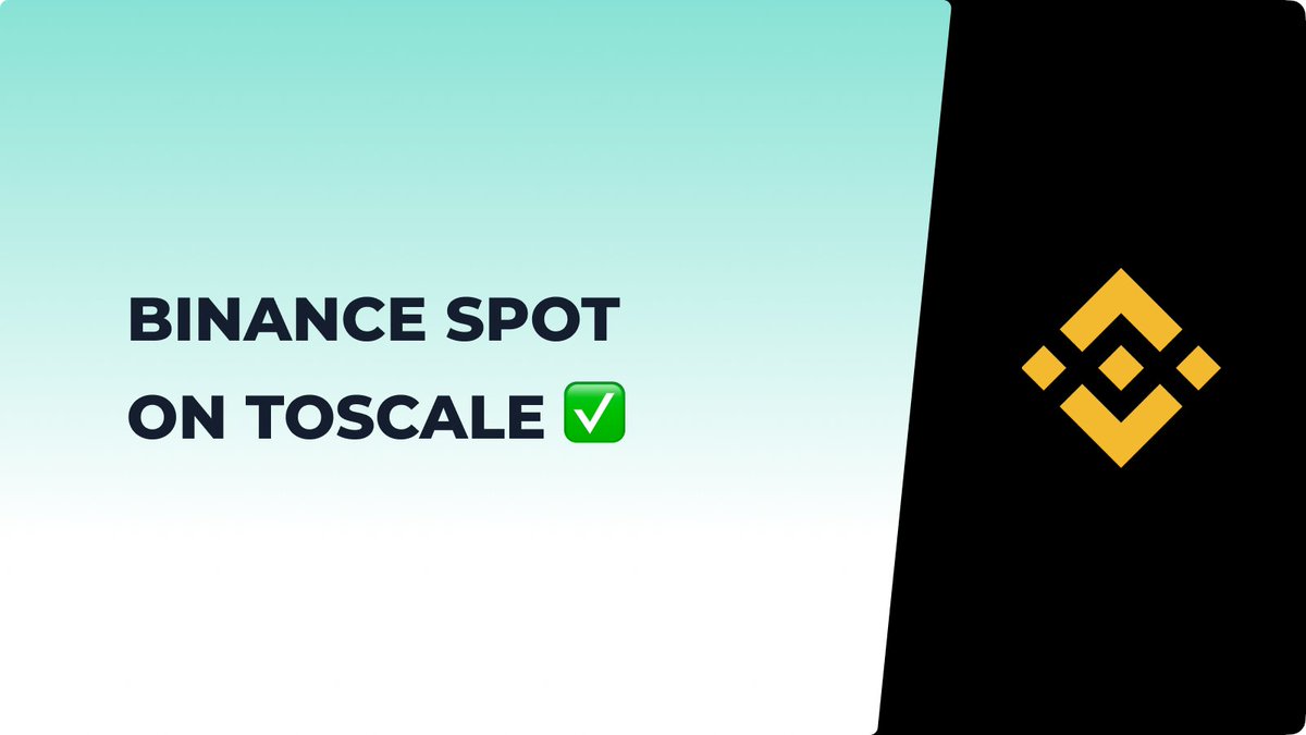 toscale_io's tweet image. Big news, @Binance integration is UP folks! 🔔

Now you can access Binance spot market data, including volumes, trading pairs, and new listings, all in one place for your market research! 📊

🔗 Elevate your trading game now: toscale.io/exchanges/bina…