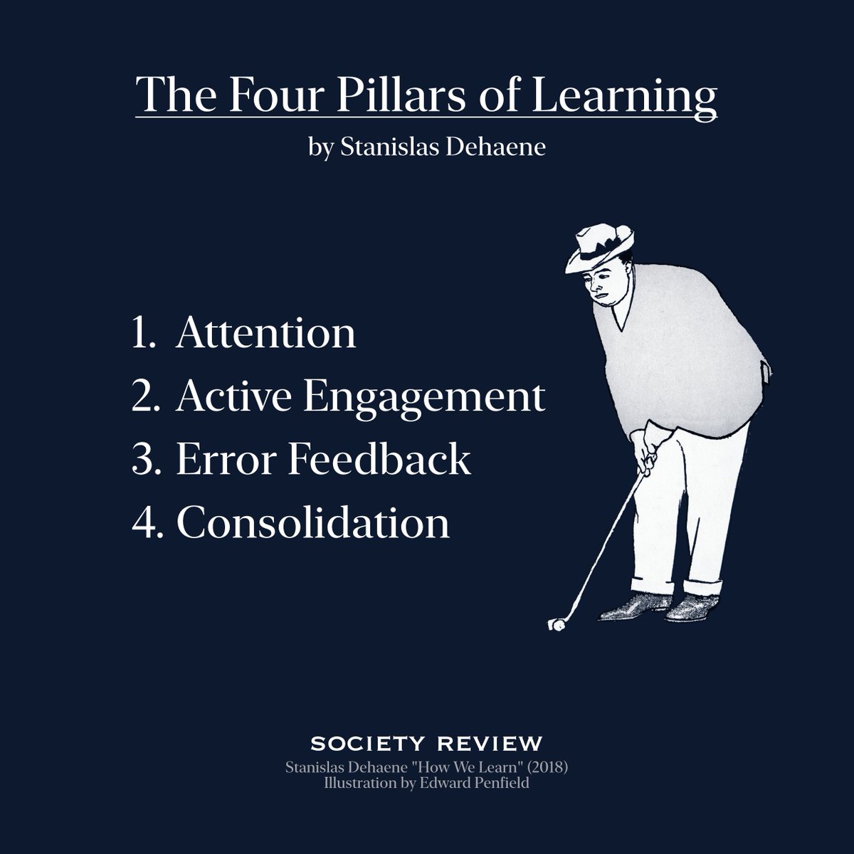allmerjournals's tweet photo. Attention: Amplifying the information we focus on.
Active Engagement: Testing new hypotheses encouraged by curiosity.
Error Feedback: Comparing our predictions with reality to correct our models of the world.
Consolidation: Reinforcing through automatization mechanisms and sleep. https://t.co/lmtdAcyAJA