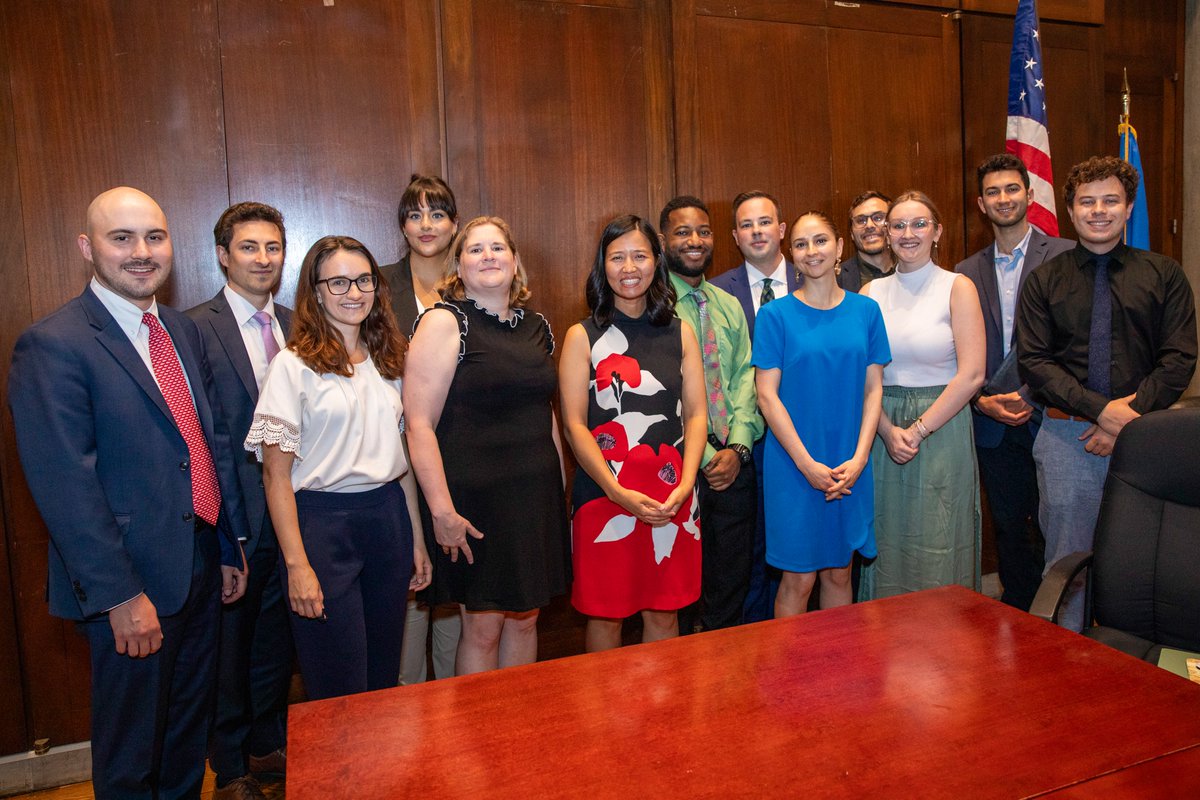 On July 18, 2024, the Rappaport Center and Institute Fellows met with Boston Mayor Michelle Wu, a 2010 Rappaport Fellow. 

Read Rebecca Wood's blog here: tinyurl.com/Fellows-Outing…