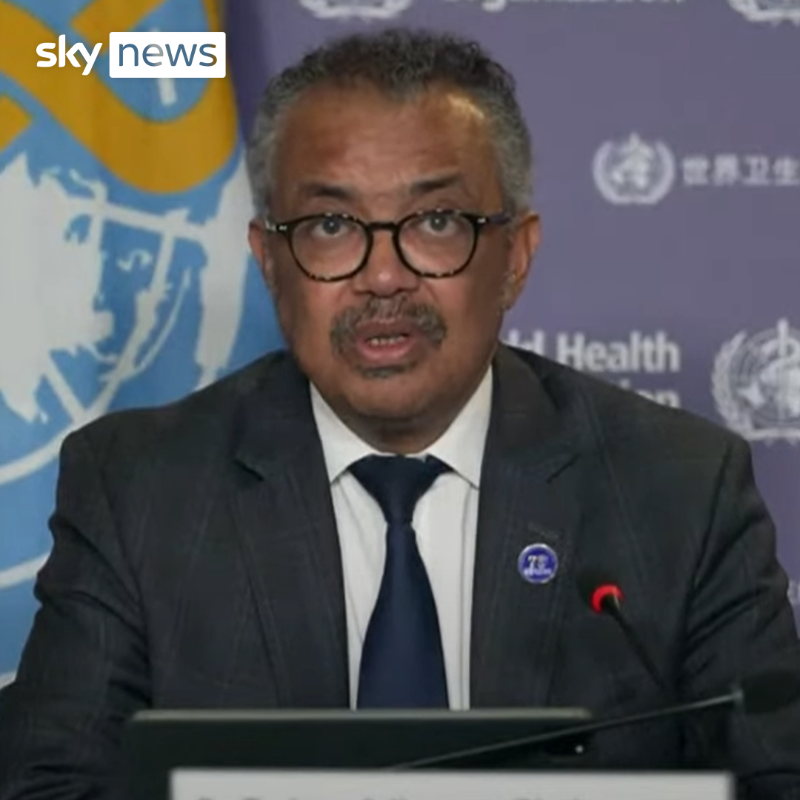 SkyNews's tweet photo. Mpox has been declared a global emergency by the World Health Organisation, with a new strain spreading across Africa at an alarming rate.

Watch the news conference in full ⬇️