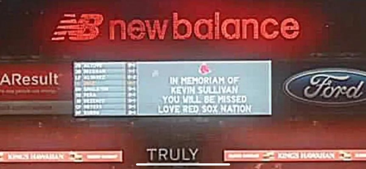 bigdaddyGOC's tweet image. Nice tribute by the @RedSox in memory of “The Taskmaster” Kevin Sullivan!!! #RIPKevinSullivan #WrestlingCommunity #RedSox