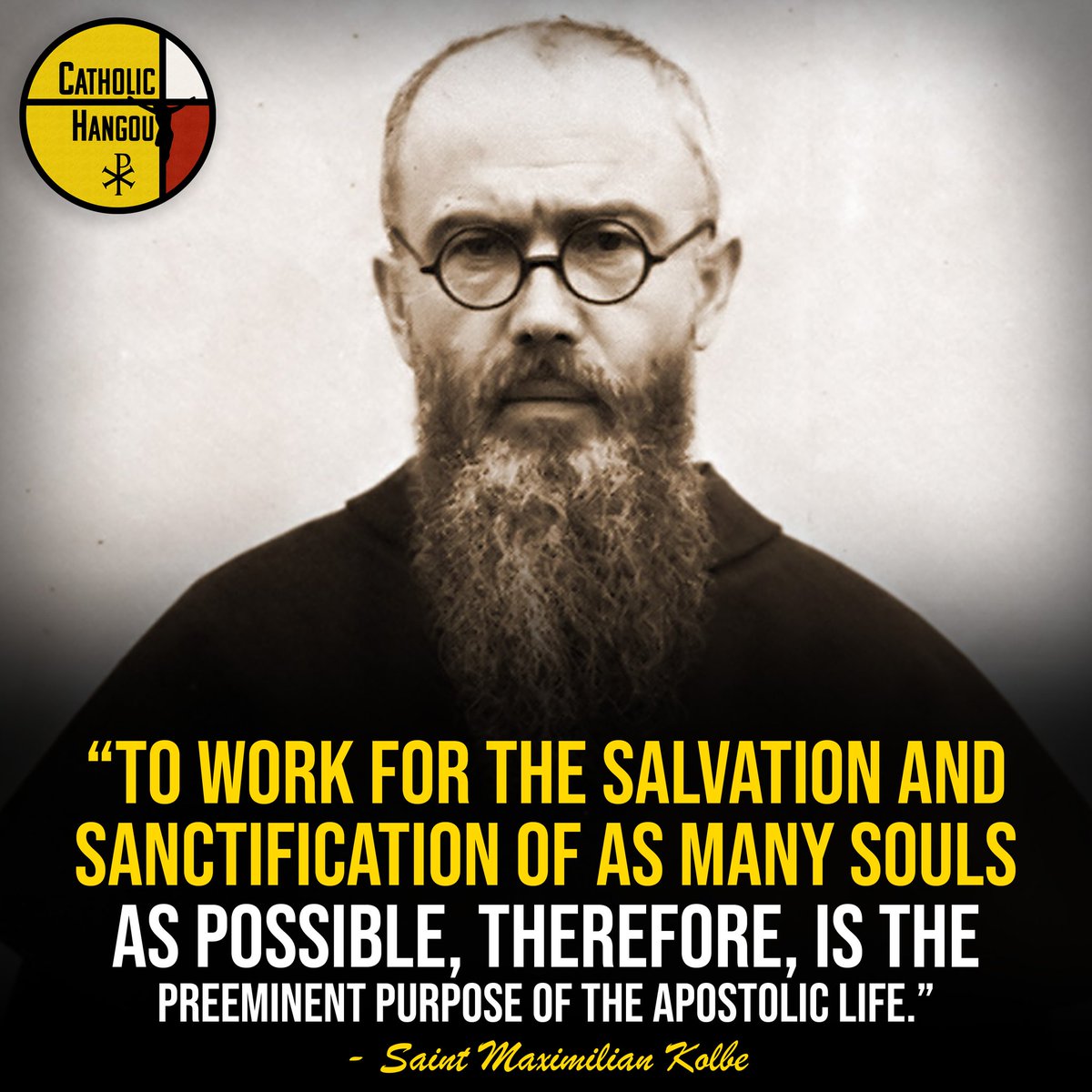 CatholicHang's tweet photo. Saint Maximilian Kolbe, pray for us! https://t.co/HJERwYdFaA