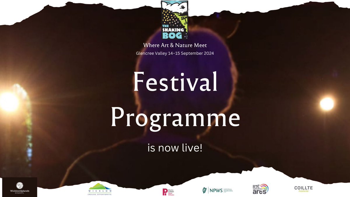 The Shaking Bog (@theshakingbog) on Twitter photo The Shaking Bog Festival returns to Enniskerry and the Glencree Valley with an inspiring programme celebrating art and nature.
Featuring talks, workshops and and performances by <a href="/samleesong/">Sam Lee - He/Hymn 🌈</a>, <a href="/philipwhale/">Philip Hoare</a>, <a href="/caoimhinoragha1/">Caoimhín Ó Raghallaigh</a>, <a href="/lukecasserl/">Luke Casserly</a>, <a href="/PaulaJMeehan/">Paula Meehan</a>
shakingbog.ie The Shaking Bog Festival returns to Enniskerry and the Glencree Valley with an inspiring programme celebrating art and nature.
Featuring talks, workshops and and performances by <a href="/samleesong/">Sam Lee - He/Hymn 🌈</a>, <a href="/philipwhale/">Philip Hoare</a>, <a href="/caoimhinoragha1/">Caoimhín Ó Raghallaigh</a>, <a href="/lukecasserl/">Luke Casserly</a>, <a href="/PaulaJMeehan/">Paula Meehan</a>
shakingbog.ie