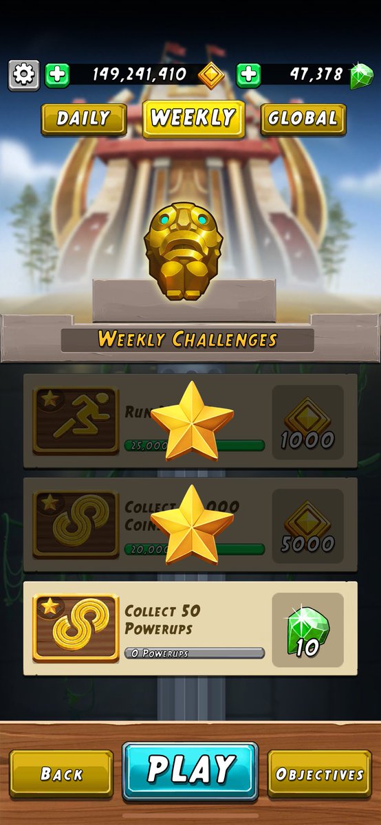 dalegattis's tweet image. @TempleRun @ImangiStudios the power up challenges are not working correctly in #TempleRun2