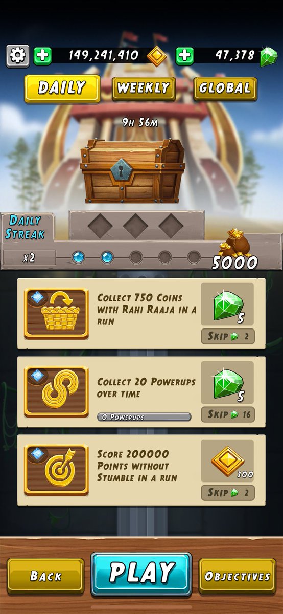 dalegattis's tweet image. @TempleRun @ImangiStudios the power up challenges are not working correctly in #TempleRun2