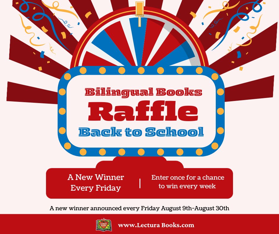 A raffle for school teachers!  Enter now to win a book for every student in your classroom!  #teachers #bilingualbooks #bilingualteacher #bilingual lecturabooks.com/early-readers-…