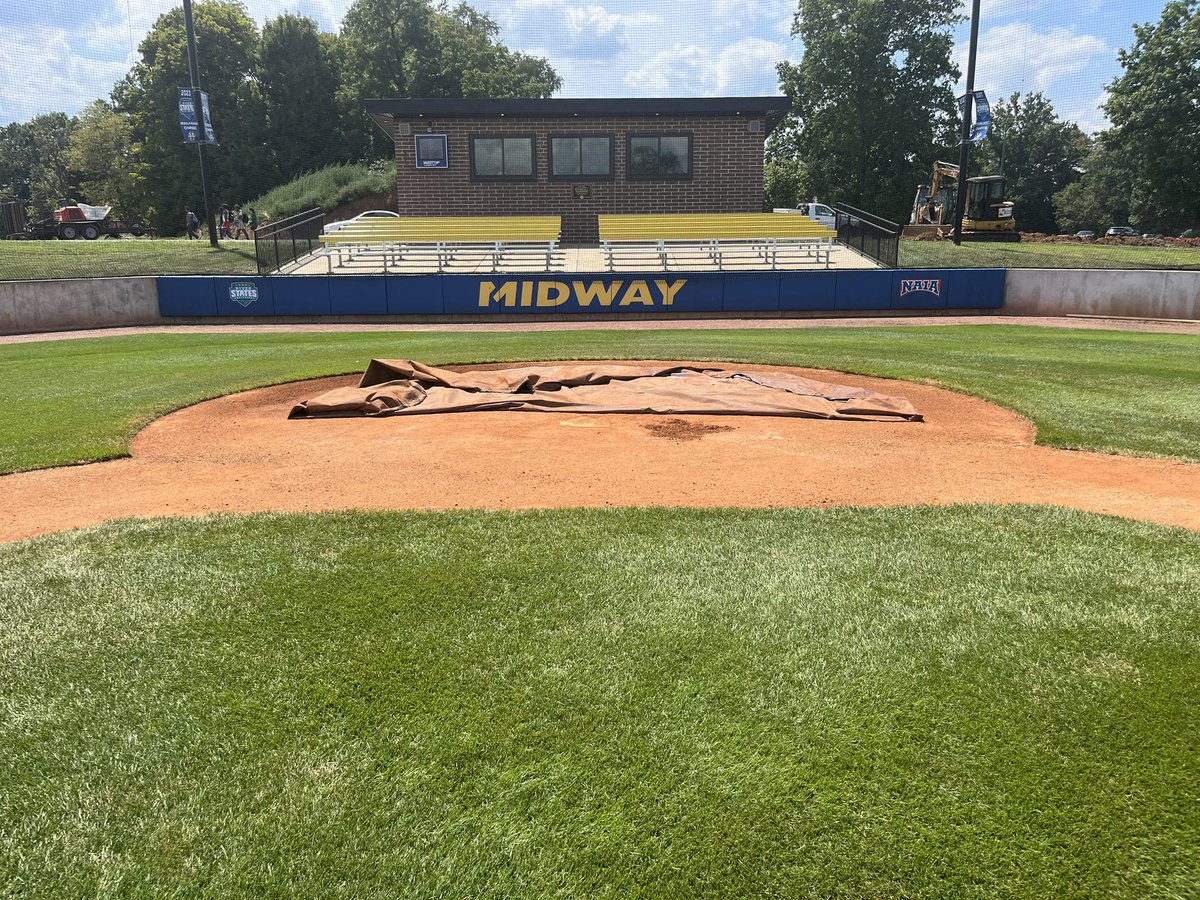 Been a busy couple of days, got the infield edged and cleaned up… guys will return this weekend, ready to get them home! #Team9 #Roots