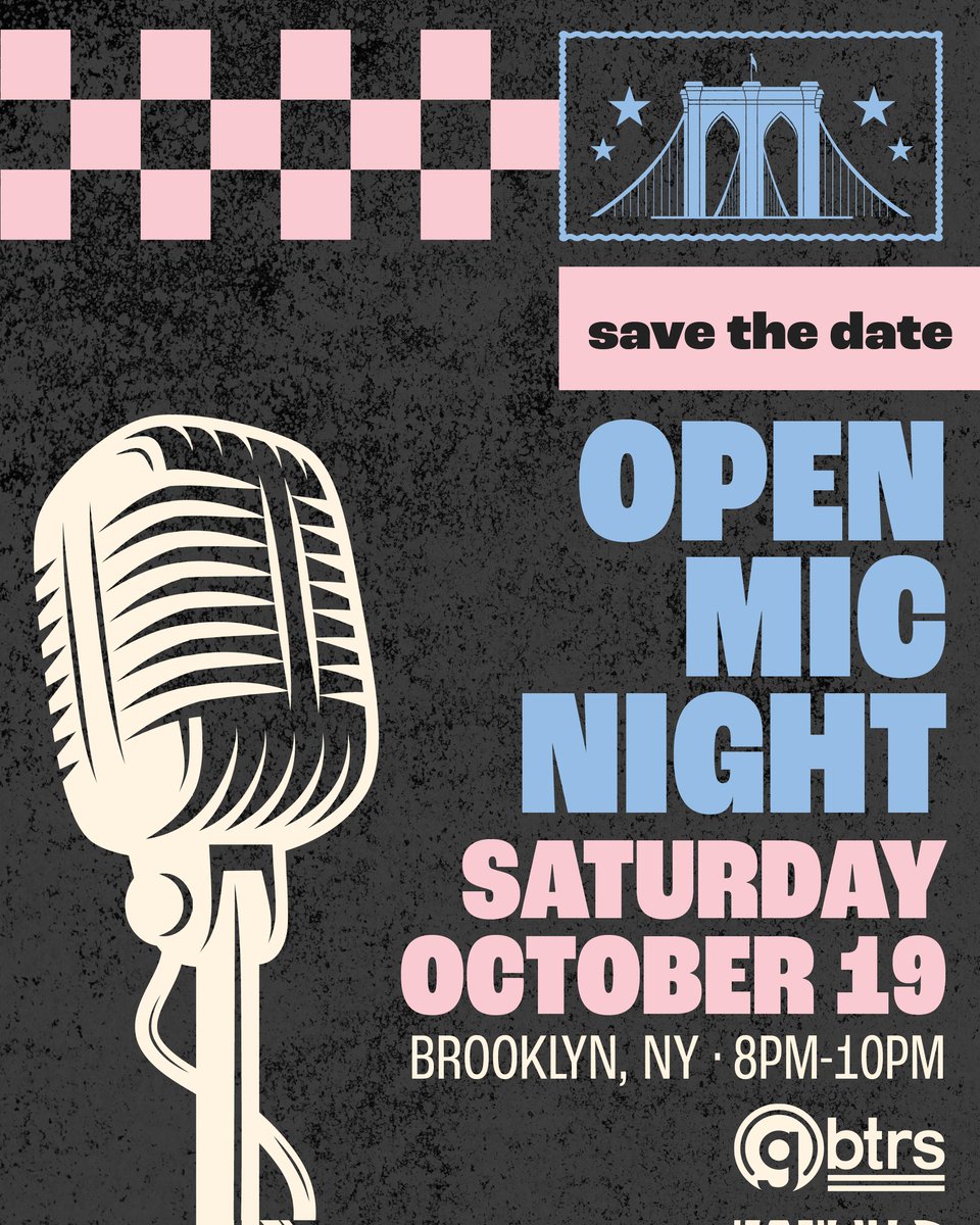 🚨 BIG NEWS 🚨

We are hosting our first ever Open Mic Night this October in NYC!

We’d love to hear your covers, originals or whatever art you want to share with us. Call for performers is coming soon, but you can reserve your ticket now: ticketleap.events/tickets/girlsb…