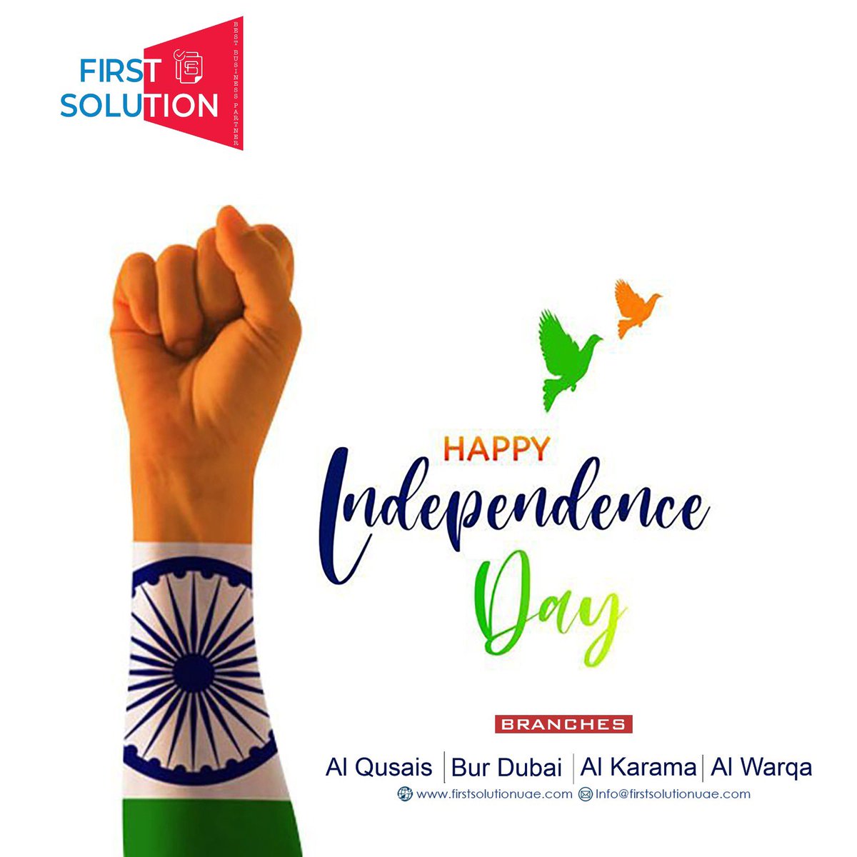 FSolutionMedia's tweet image. 🇮🇳 Happy Independence Day! 🇮🇳

As we celebrate 77 years of freedom, let’s honor the sacrifices of our heroes and cherish the diverse, vibrant culture that unites us all
Jai Hind!