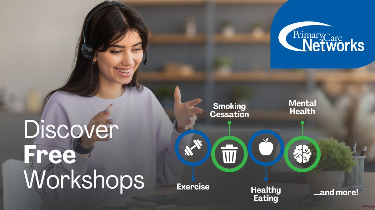 Discover our free online and in-person workshops. Topics range from mental health management to healthy eating tips and even exercise classes. Learn more and register at: bit.ly/3TsmOuH #AlbertaPCN #WorkshopWednesday