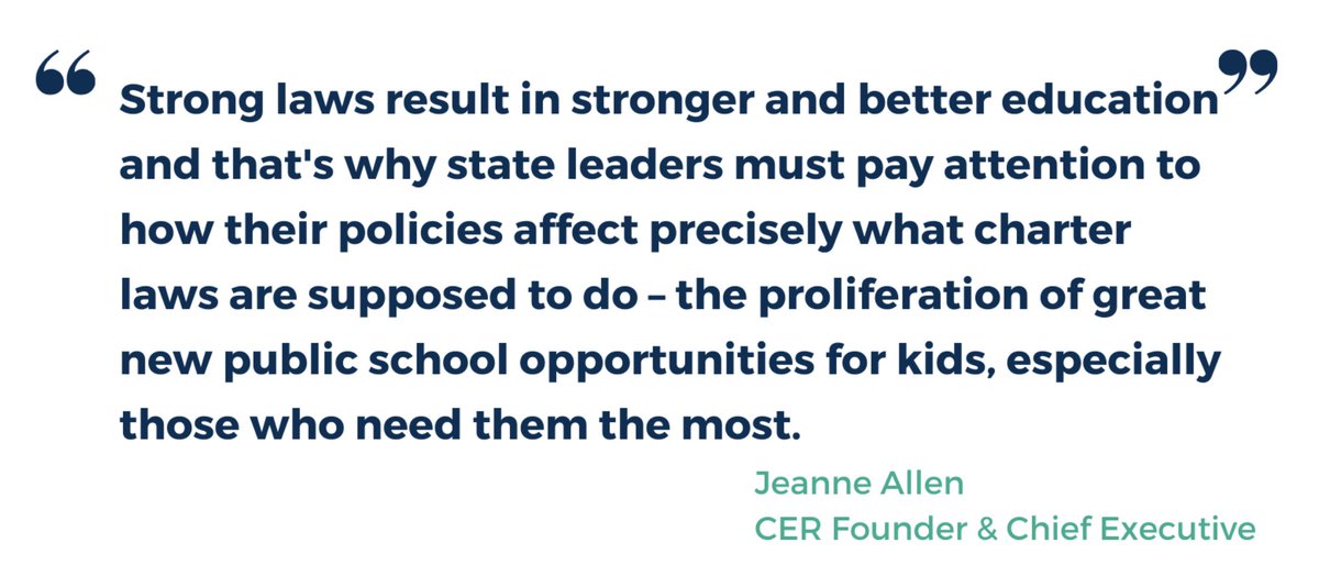 edreform's tweet image. #WednesdayWisdom from @JeanneAllen on #CharterSchool laws:
