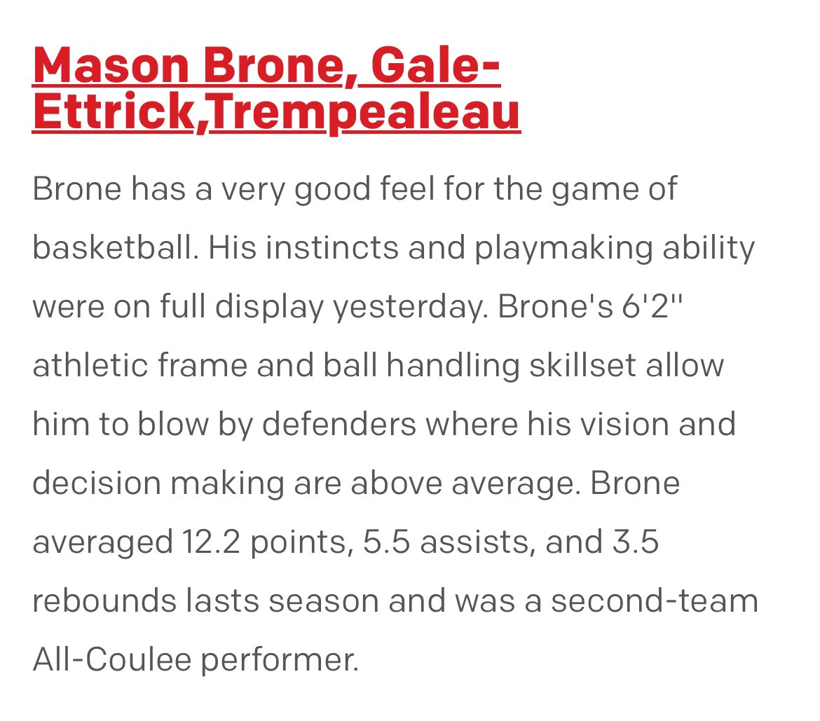 Thank you <a href="/ColtonWilson23/">Colton Wilson</a> for the write up from the Midwest College Exposure Camp!