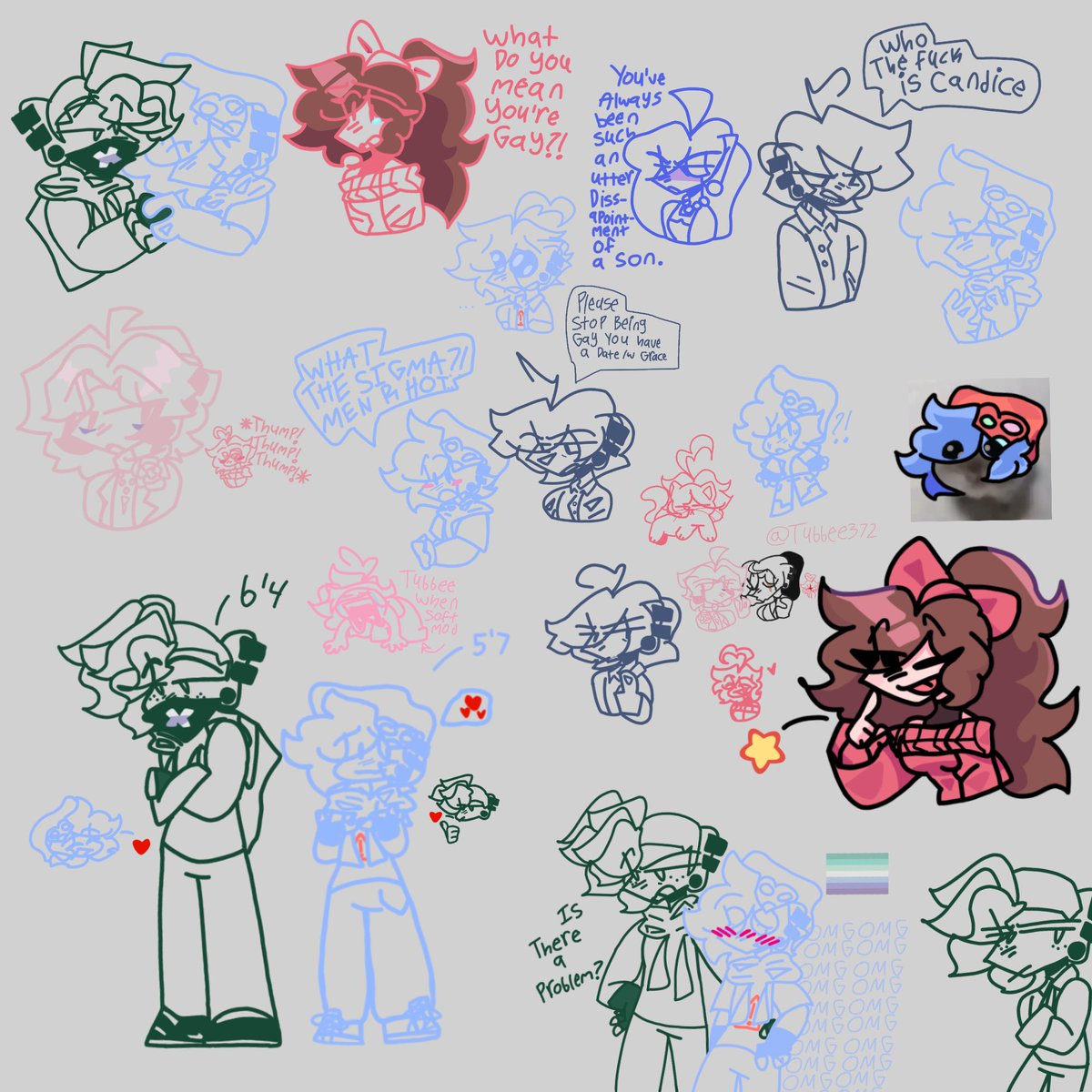 Tubbee372's tweet photo. Full doodle page bc I forgot to post it
#FNFSoft #FNFSoftMod #FNFSoftAU #FNFmod #FNF #SoftMod #digitalart #art #doodlepage #SoftBf #SoftPico #SoftGF #MotherMairest #FatherFairest #SvenFNFSoft #SoftSenpai #BenjaminFairest #FrankFairest #MarilynFairest https://t.co/XlSPzI0ZQ6