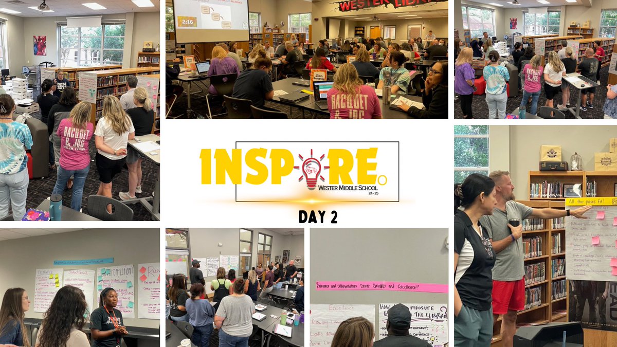 Wester Middle School (@westerwildcats) on Twitter photo #WesterInspires Day 2 was full of learning about quality, meaningful, and impactful learning for ALL students. Excellence, student growth, differentiation, and relevance. Shout out to our ICs and CTLs for facilitating! <a href="/FISD_TnL/">FISD Teaching and Learning</a> <a href="/friscoisd/">Frisco ISD</a> #WesterInspires Day 2 was full of learning about quality, meaningful, and impactful learning for ALL students. Excellence, student growth, differentiation, and relevance. Shout out to our ICs and CTLs for facilitating! <a href="/FISD_TnL/">FISD Teaching and Learning</a> <a href="/friscoisd/">Frisco ISD</a>