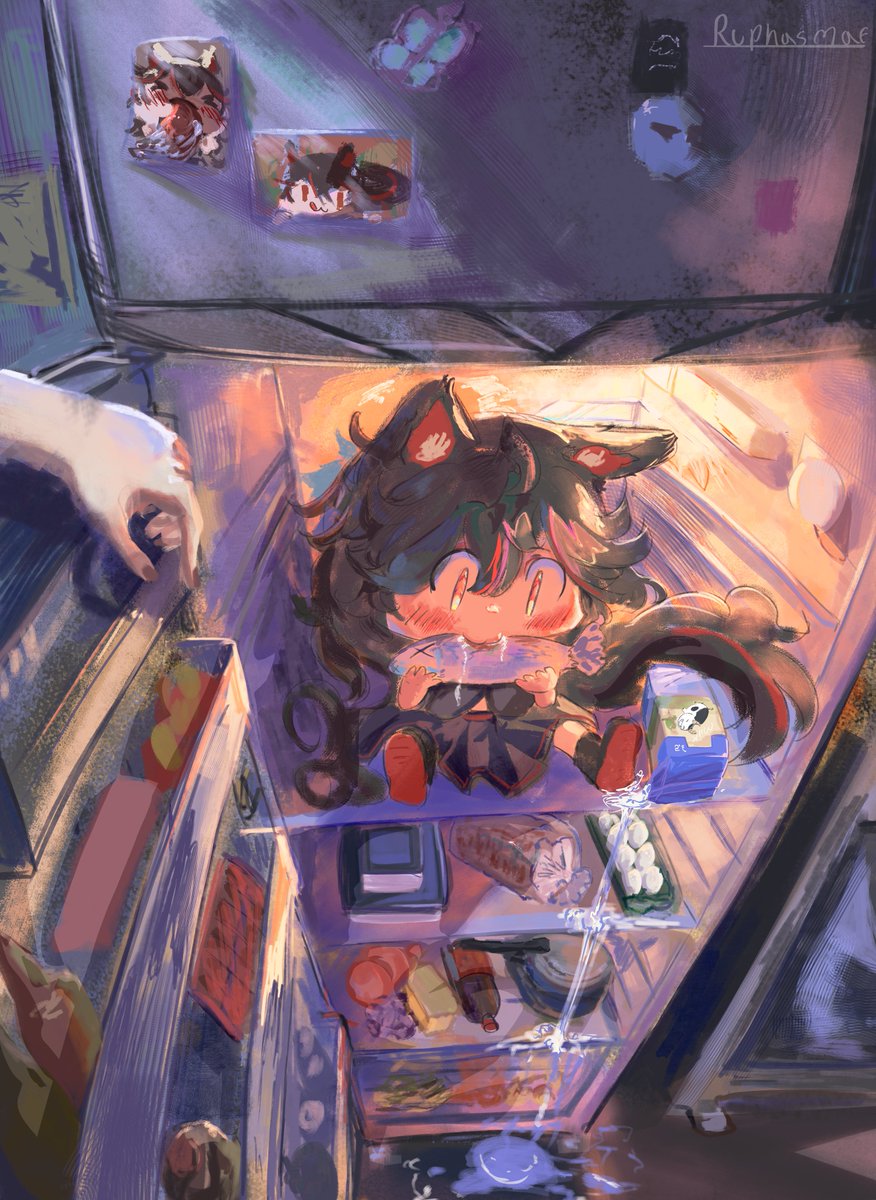 🧊🐺🐟🥛😩
 
~~yummy yummy

#punishinggrayraven