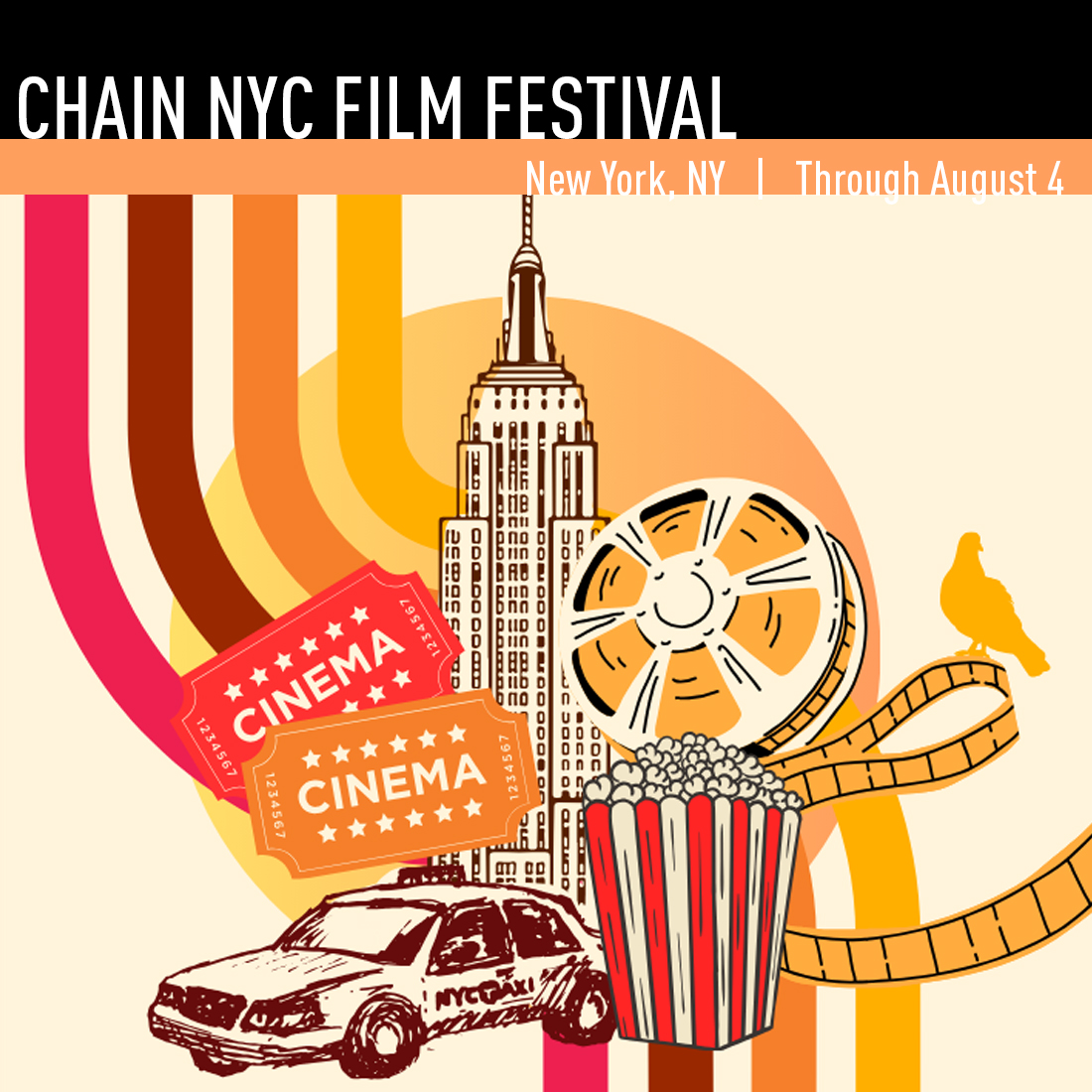 The Chain NYC Film Festival curates each block of films by theme or genre. The voice of filmmakers from around the world rings out whether in escapist entertainment or heavier thought-provoking themes. @chainfilmfest  #chainfilmfestival #filmfestival