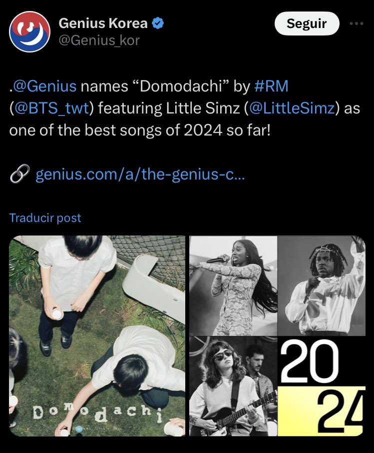 "RM se ha establecido como uno de los artistas más reflexivos, ambiciosos y creativos del pop moderno" críticas maravillosas, Domodachi siendo catalogada una de las mejores canciones del año, RPWP AOTY😭🔥

CONGRATULATIONS RM
CONGRATULATIONS NAMJOON
#RM #RightPlaceWrongPerson