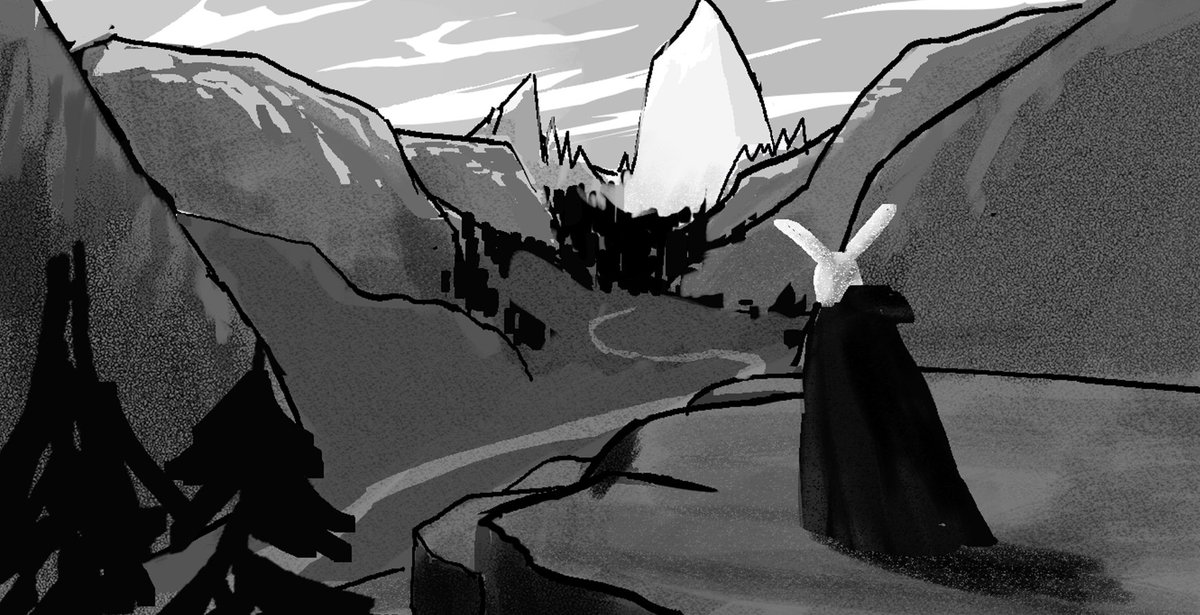 JoshHasTime's tweet photo. some perspective practice for a class 🐇🐟 https://t.co/9XVpZbstTt