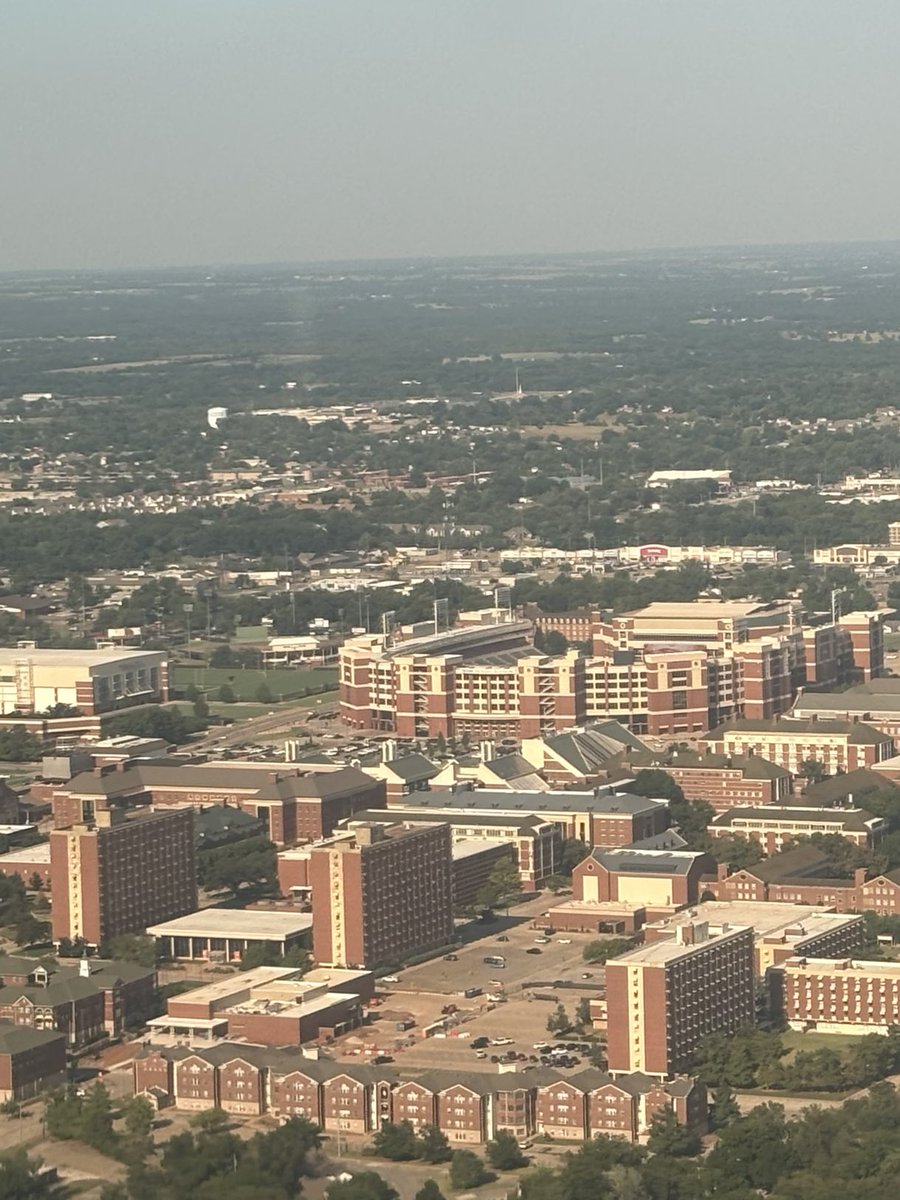 Cruising into Stilly for weekend. Great shot of campus. #GoPokes