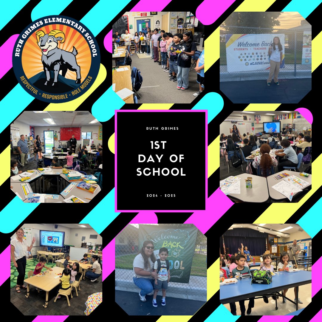 #CJUSD welcome back RAMS! This year is going to GLOW with your successes!