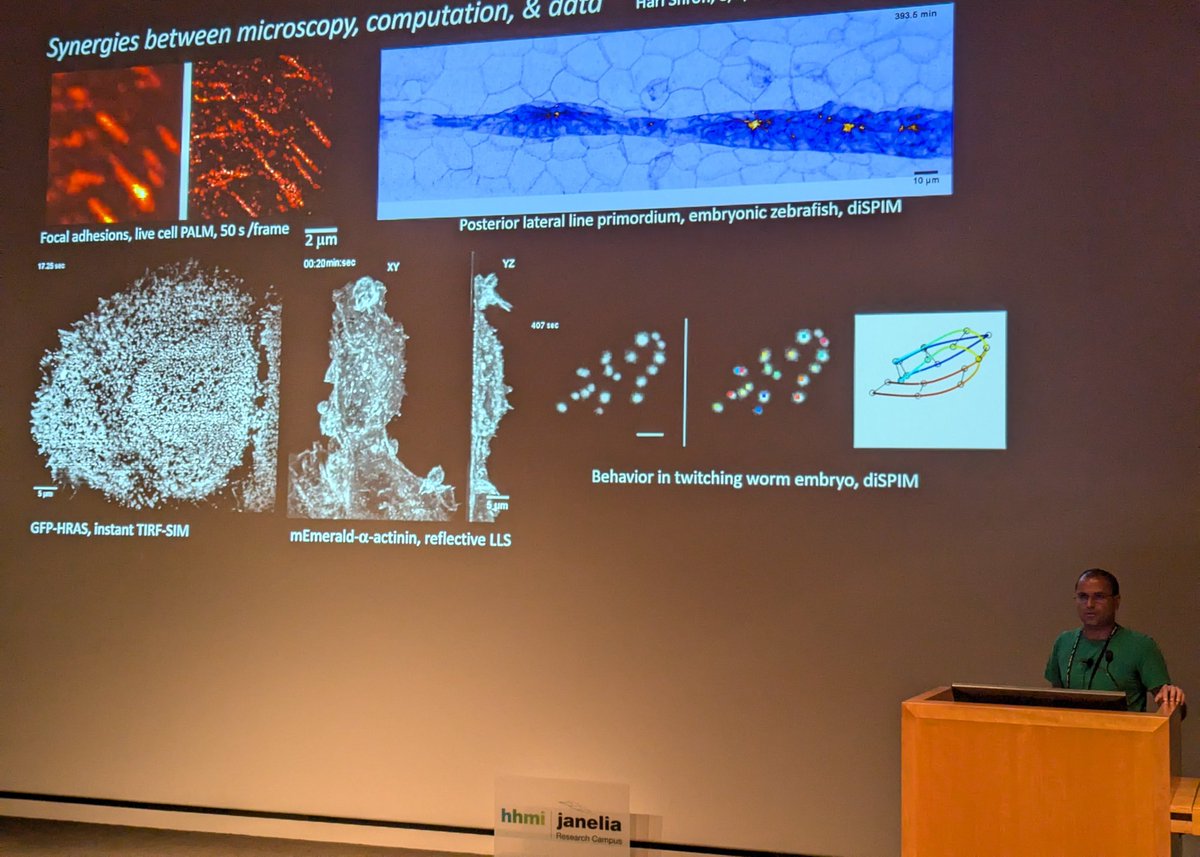 Wrapping up another day at #IALSJanelia with a lecture by Hari Shroff on the power of combining microscopy with computation 🔬🖥️