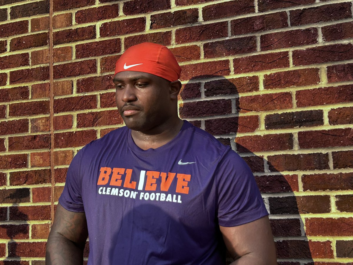 Clemson fifth-year DT DeMonte Capehart on why he’s stuck with Tigers, hasn’t transferred: “I’ve got the best staff in the country. I never thought about that.” He’s been getting some early 2025 NFL Draft buzz