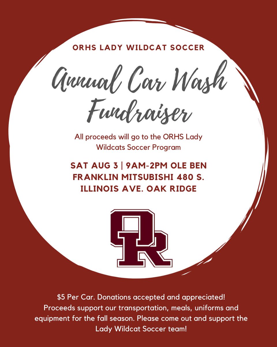 Come see us in the morning! 🚗🧽 Any and all donations help! Bring your prepaid ticket with you or pay when you get there!!