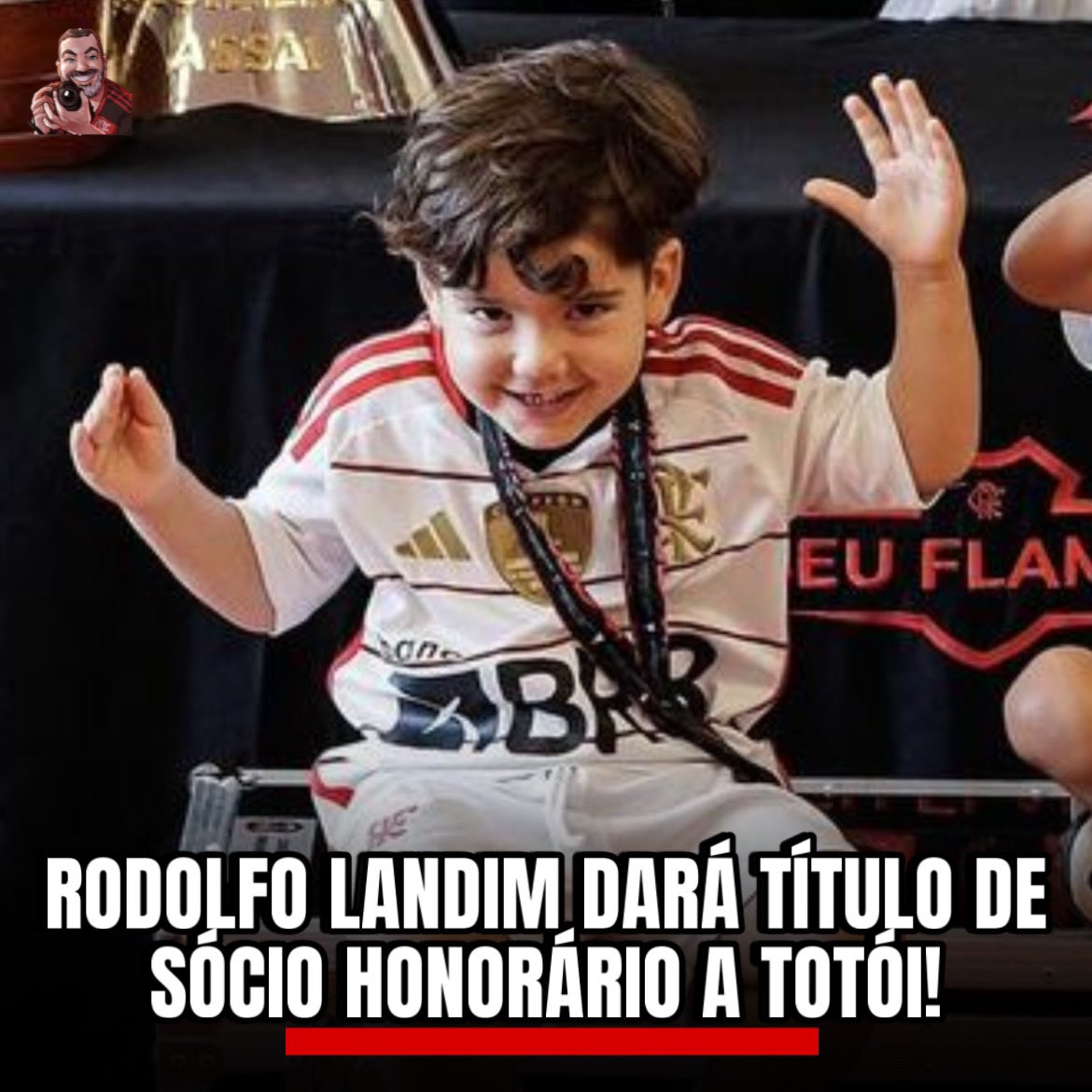PapaRubroNegro's tweet photo. Rodolfo Landim, presidente do Flamengo, anunciou que concederá o título de sócio honorário a Totói, filho mais novo do meia Everton Ribeiro e de Marília Nery.

O comunicado foi feito há pouco, durante um encontro com sócios e conselheiros do grupo Advocacia Rubro-Negra.

Totói sempre demonstrou grande amor pelo Flamengo, tornando-se um amuleto da sorte para muitos rubro-negros. Fofo demais, muito merecido!

🗞️ @ghdandochoque
Por @brunodoubs
📸 Instagram | @marilia_nery