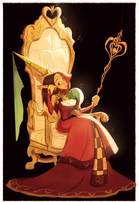 queen of hearts concept from our fairy tale DnD campaign  