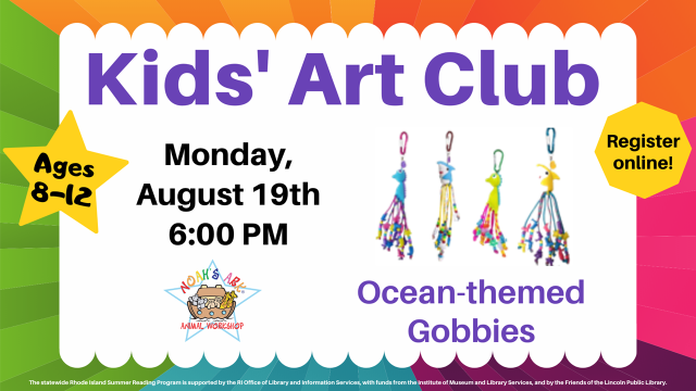 LinPubLibRI's tweet photo. Registration is now open for our next Kids #Art Club session on August 19th. Sign up online at https://t.co/8bO6W2M6k3 RI Summer Reading Program is supported by @olisri w/ funds from the Institute of Museum & Library Services. #2024SummerReadingProgram #ReadRenewRepeat https://t.co/UBPlbVhXDD