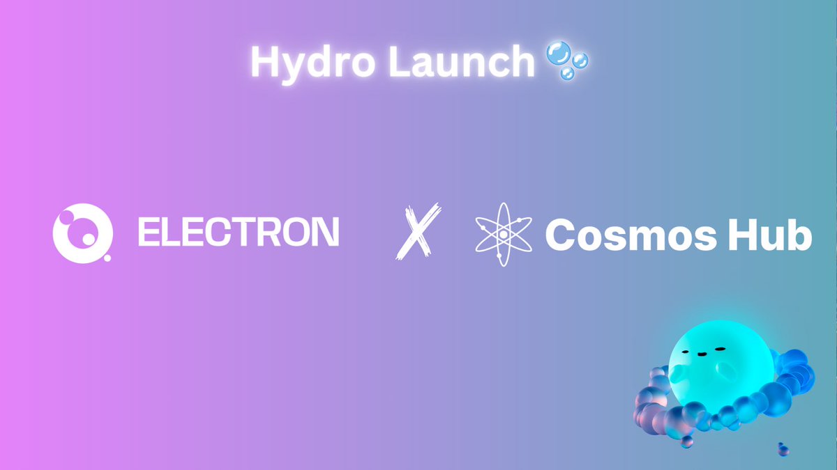 ElectronDeFi's tweet image. Super pumped to be one of the first bidders on Hydro by @Cosmoshub! 

Hydro's the new auction hotspot for the Interchain, letting us channel #ATOM tokens straight to @ElectronDeFi 🫧

This initiative is a game-changer for aligning seamlessly with the Interchain⚛️