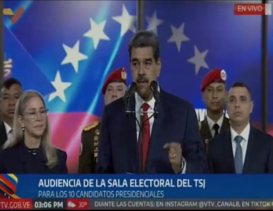 #EnVivo|| "Estamos preparados para entregar todos los recaudos exigidos para que se hagan las investigaciones necesarias" dijo el Presidente <a href="/NicolasMaduro/">Nicolás Maduro</a>