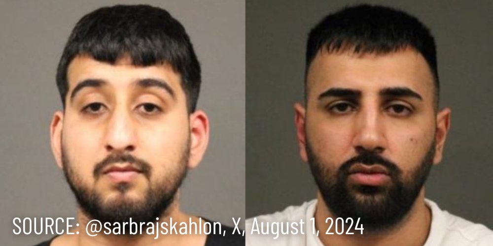 WeAreCanProud's tweet photo. #REPORT: Police in Abbotsford, BC are warning the public of the release of Anmol Sandhu &amp; Navpreet Dhaliwal on bail. The pair are charged with conspiracy to commit murder, drug trafficking and firearms offenses. https://t.co/CNFoNGeVbl