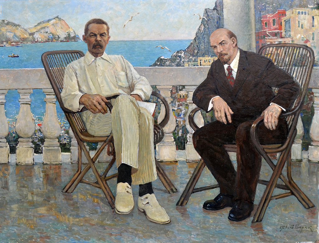 gps0597's tweet photo. By all accounts Lenin largely refused to discuss socialism or his differences with the Vperedists whilst on the island - the pretext for his visit. Instead he spent his time eating pasta, fishing, drinking and playing (and losing) chess with Gorky and Bogdanov. Very real. https://t.co/2VHQgc8YIi