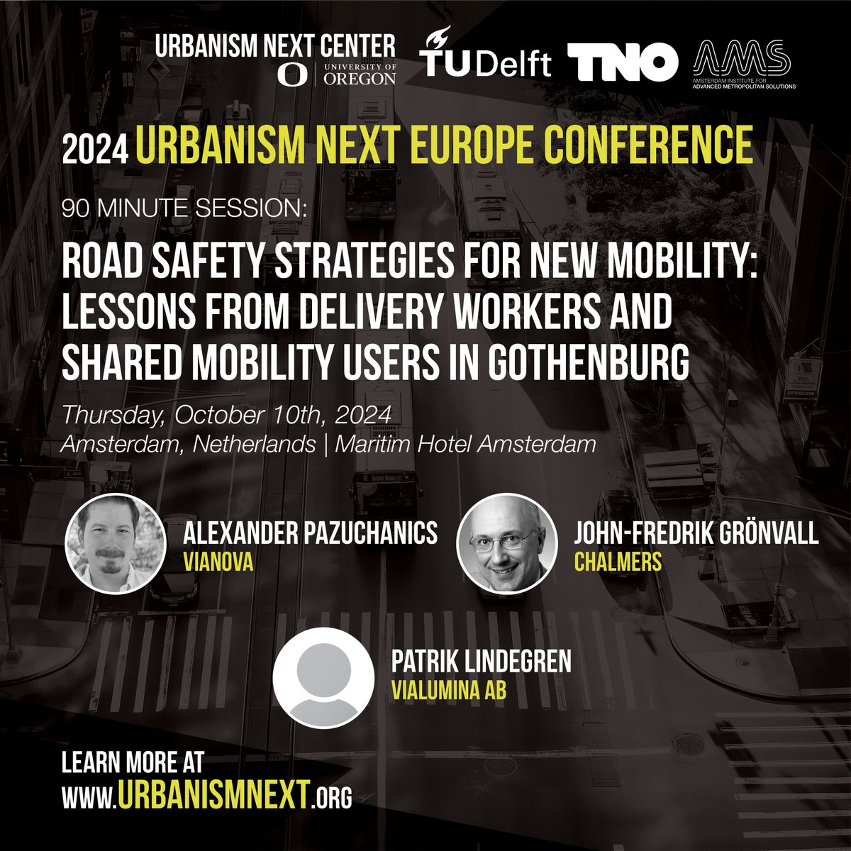 We're talking road safety, and strategies for new mobility at our 2024 Urbanism Next Europe Conference, where our speakers will divulge lessons learned from delivery workers and shared mobility users in Gothenburg! Grab tickets today! urbanismnext.org/events/2024-ur…