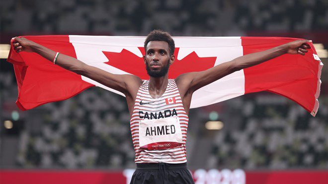 bidhaanDahir's tweet photo. #CEELAFWEYN Mohammed Ahmed, Canada's most decorated long-distance runner, takes to the track on Friday in the Men's 10,000m final at the Paris Olympics, carrying the hopes of two nations as he seeks to add another historic achievement to his illustrious career.#Somaliland #Canada https://t.co/9rJwhJEm7F