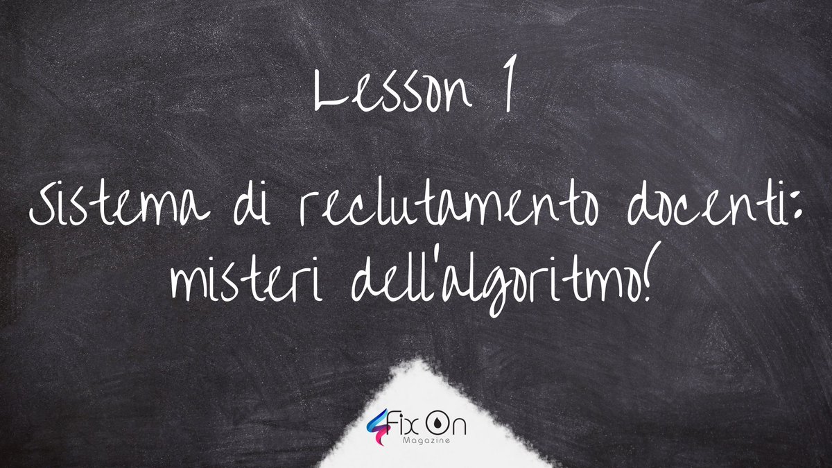 FixonMagazine's tweet photo. Sistema di reclutamento docenti: misteri dell’algoritmo!: Se dovessimo creare degli insiemi che riguardino la scuola, l’elemento estraneo sarebbe sicuramente la parola “estate”. Ma, contrariamente a quanto si pensa, le vacanze estive sono un momento… https://t.co/9es52NMg7y https://t.co/Jnlrj9LEck