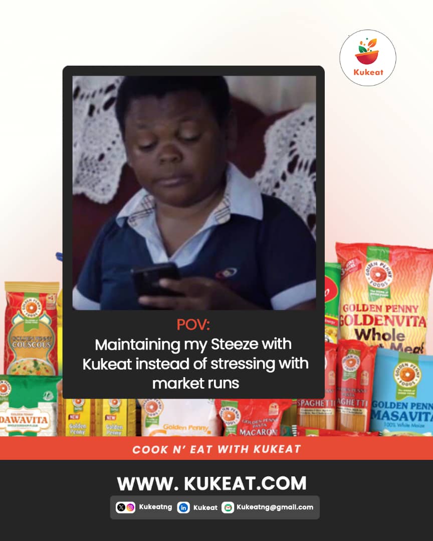 KukeatNG's tweet photo. Maintain your steeze with Kukeat. π Market runs go whine you, no panic, Kukeat dey for you.
#foodstuffdelieverystoreinakure
#TGIF
#kukeat https://t.co/0UJBdLRLJD