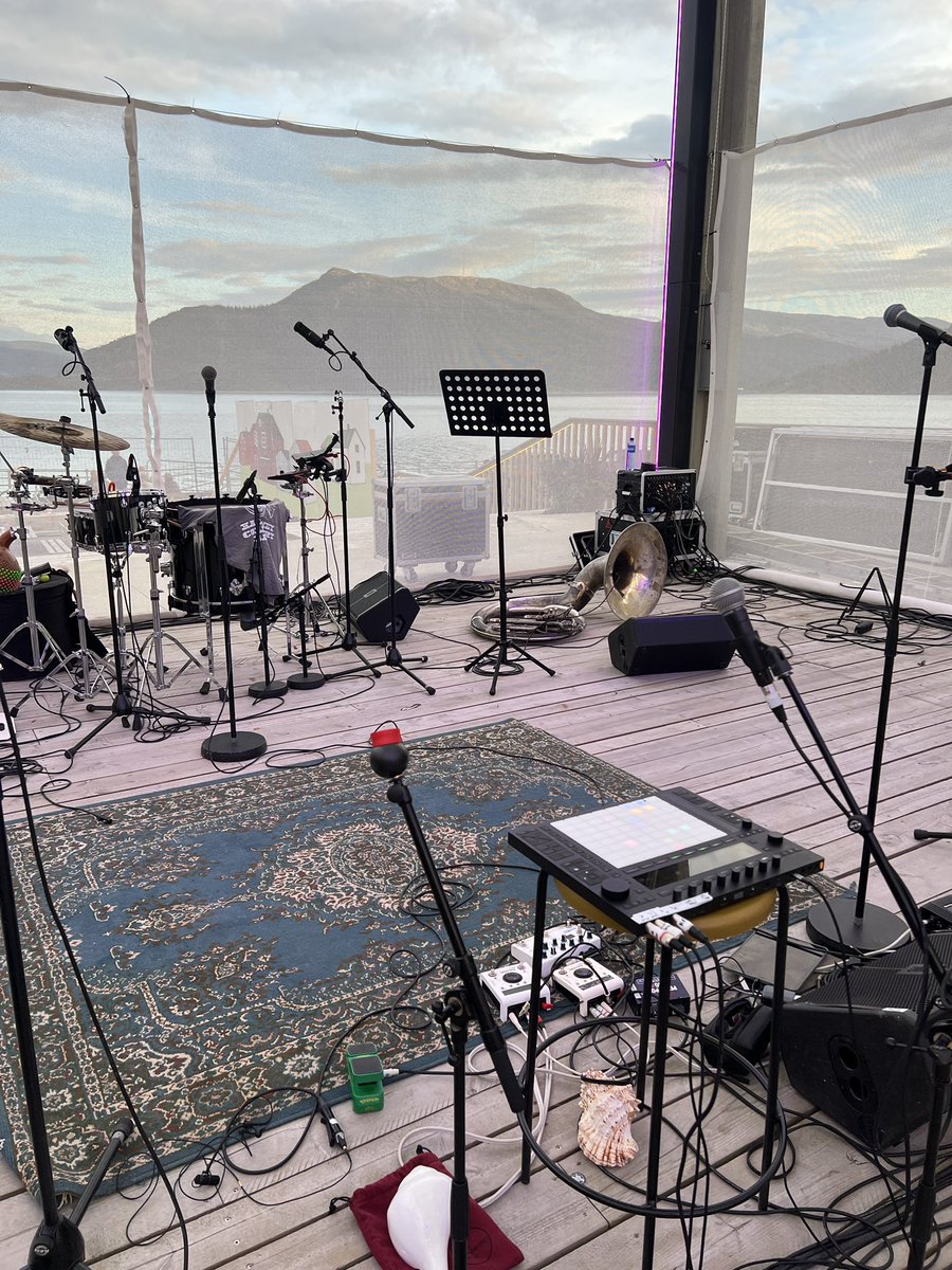 stevepretty (@stevepretty) on Twitter photo Soundchecked, set up and ready for <a href="/hackneycolliery/">Hackney Colliery Band</a> Norwegian debut tonight for <a href="/hemnesjazz/">Hemnesjazz</a> - 9 years in the making.
Very, very excited. Soundchecked, set up and ready for <a href="/hackneycolliery/">Hackney Colliery Band</a> Norwegian debut tonight for <a href="/hemnesjazz/">Hemnesjazz</a> - 9 years in the making.
Very, very excited.