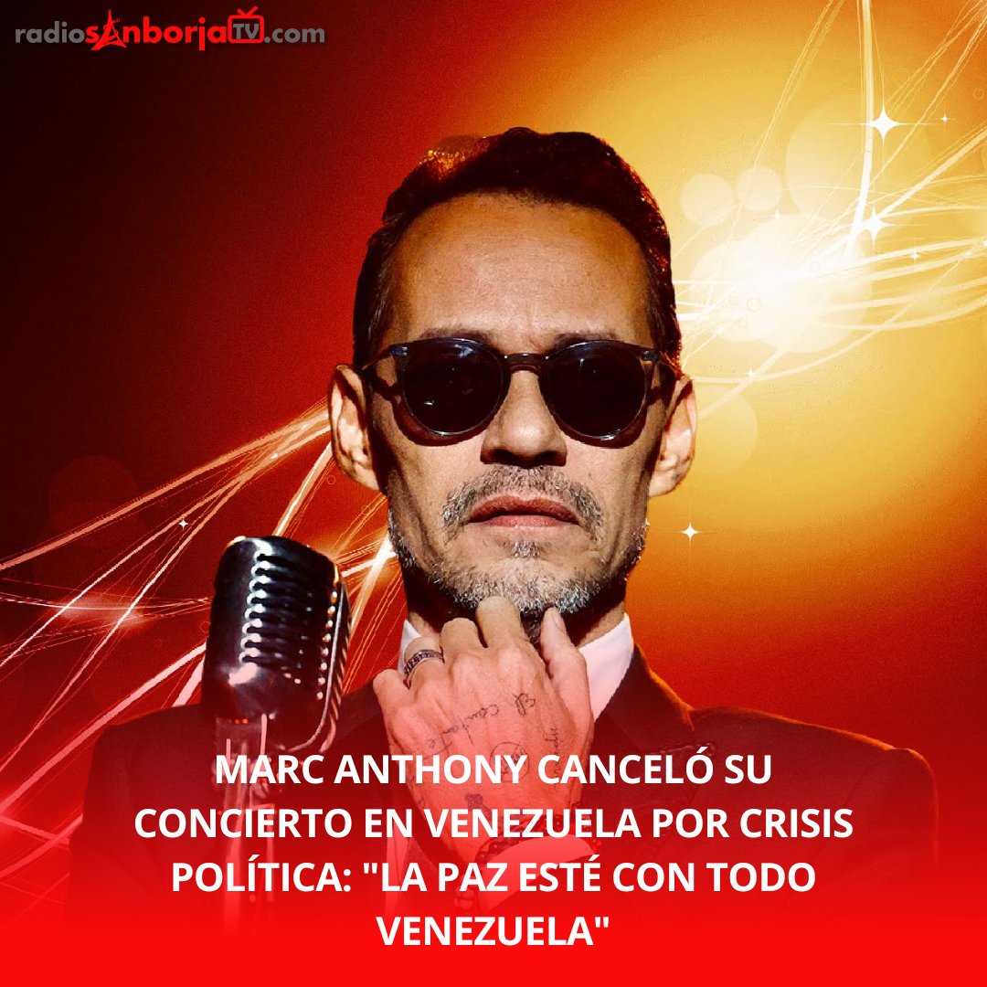 📢Marc Anthony canceló su concierto en Venezuela por crisis política: "La paz esté con todo Venezuela"📢👇👇👇
facebook.com/photo/?fbid=96…