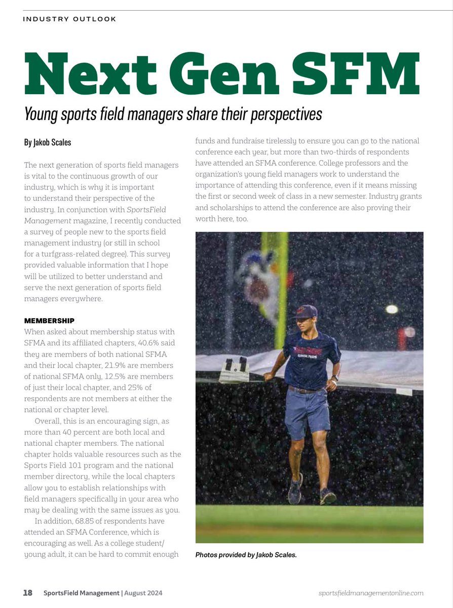 Jakob_Scales's tweet photo. Super stoked to write an article for @SportsField_Mag on the next generation’s POV of the industry. Give it a read! https://t.co/sNKOohJsMM