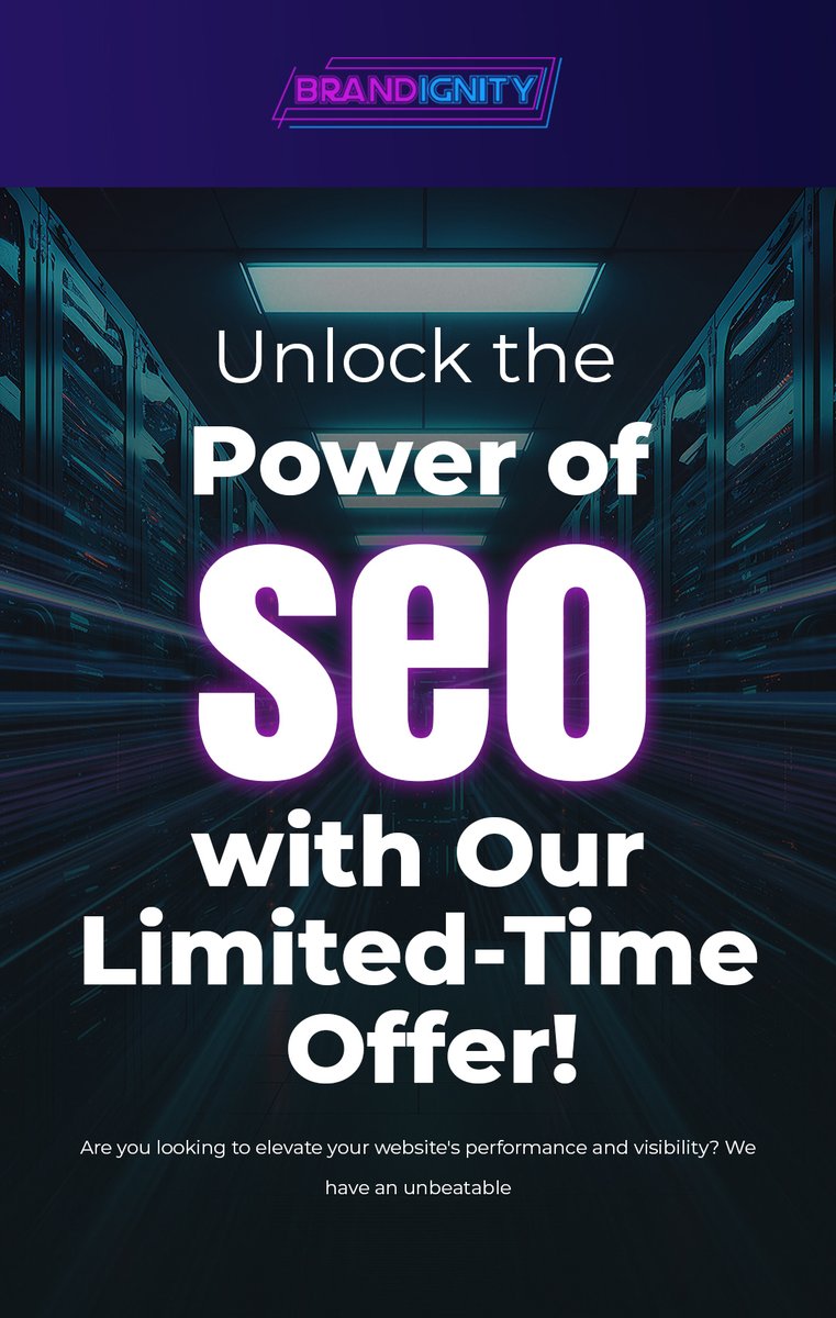 $500 Off Our On-Page SEO Service! - For a limited time, you can access our premium on-page SEO service, typically valued at $999, for only $499! That’s a massive saving of $500! Up to 20 pages. 

Visit brandignity.com

#seo #marketing #SearchEngineOptimization